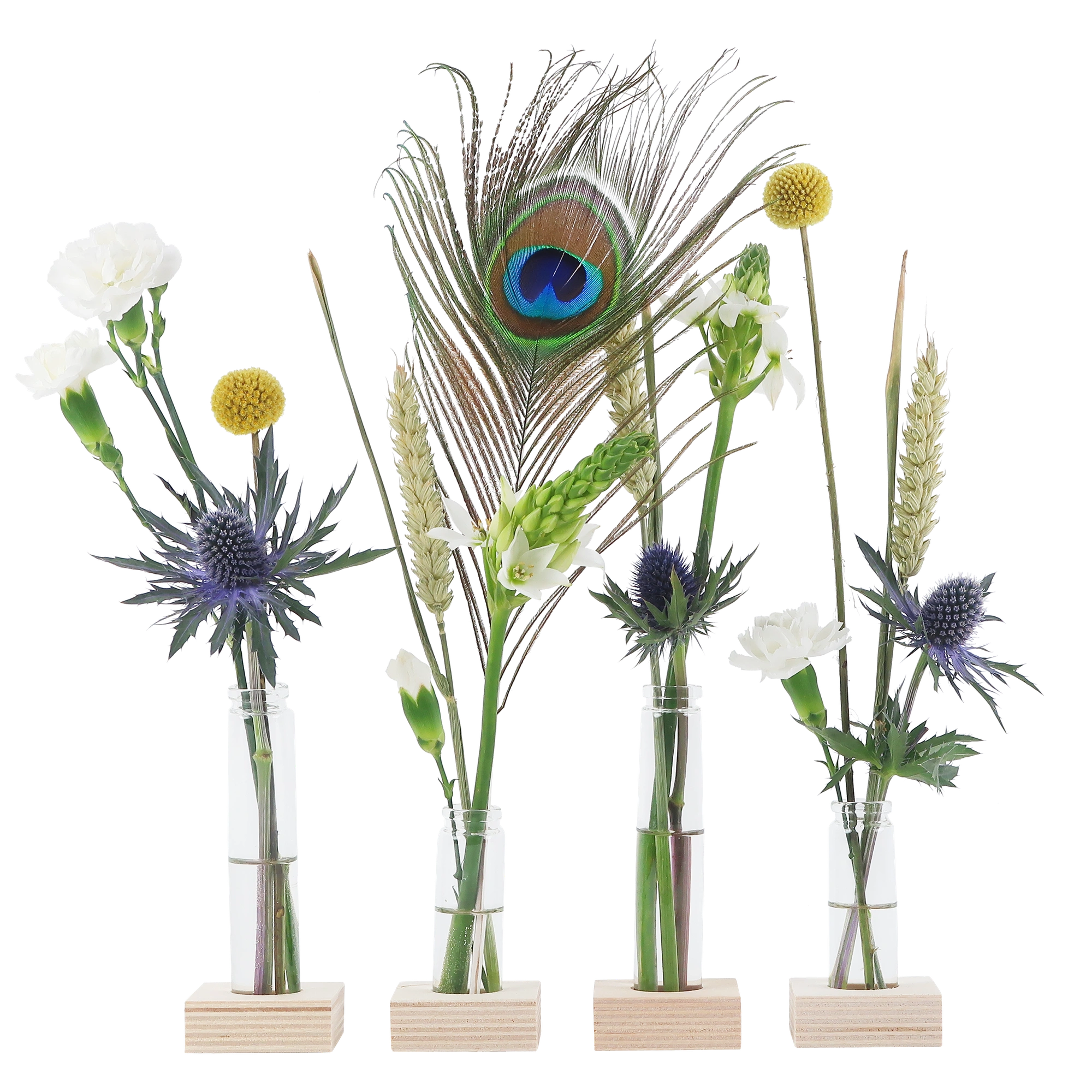 Flower Fest - Brievenbus Bloemen inclusief Vaasjes & Standaard