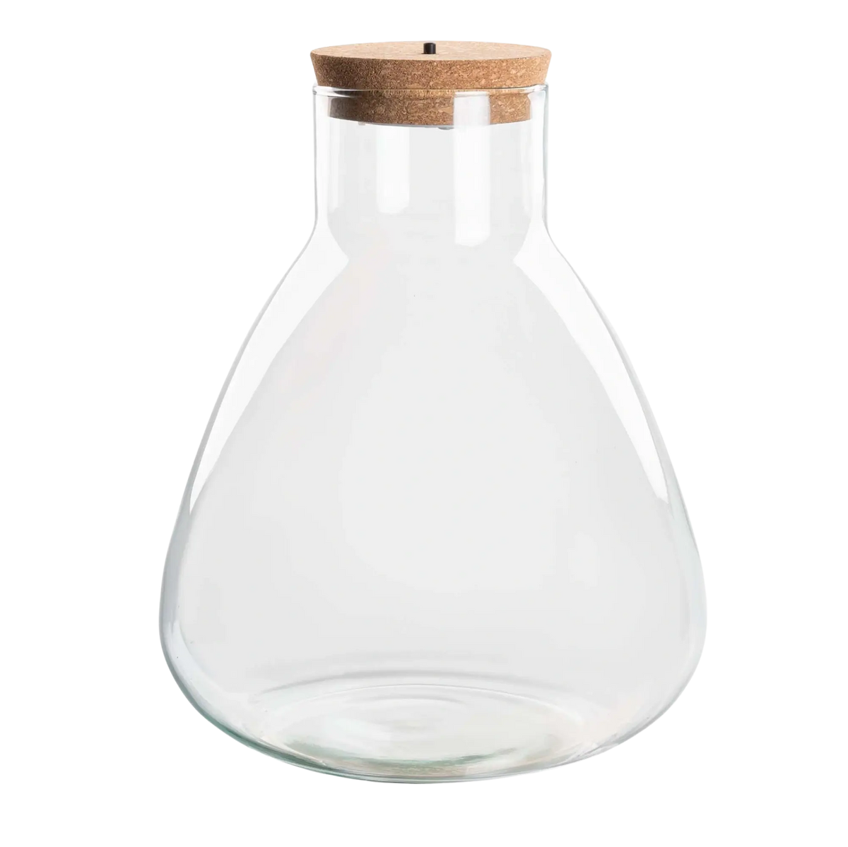 Terrarium fles met kurk - Erlenmeyer met led kurk Everspring