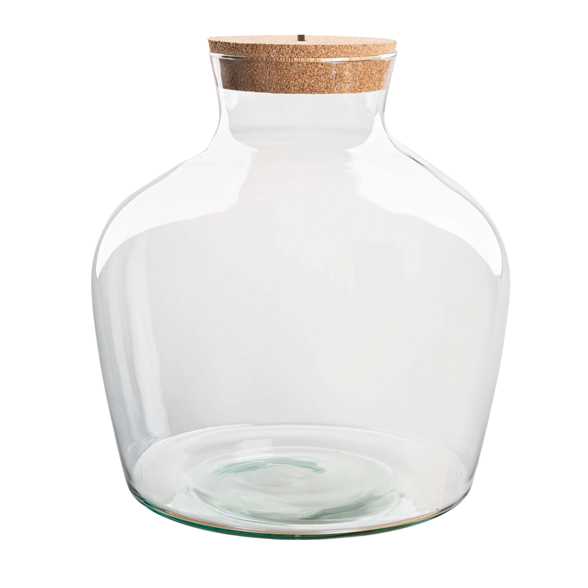 Terrarium fles met kurk - Fat Joe met led kurk