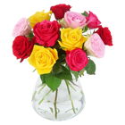 Colorful Roses - brievenbusboeket kleurrijk