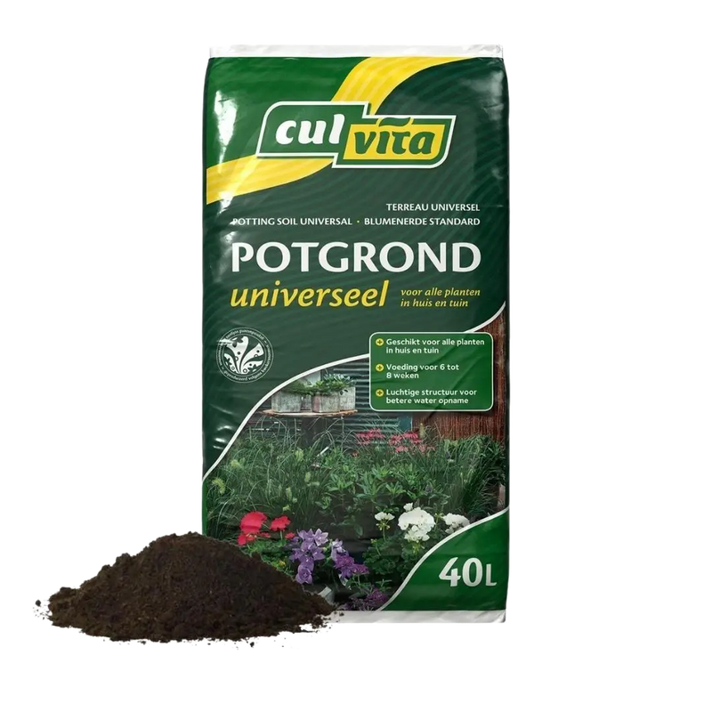 Culvita Universele Potgrond + 2 Maanden Plantenvoeding Everspring