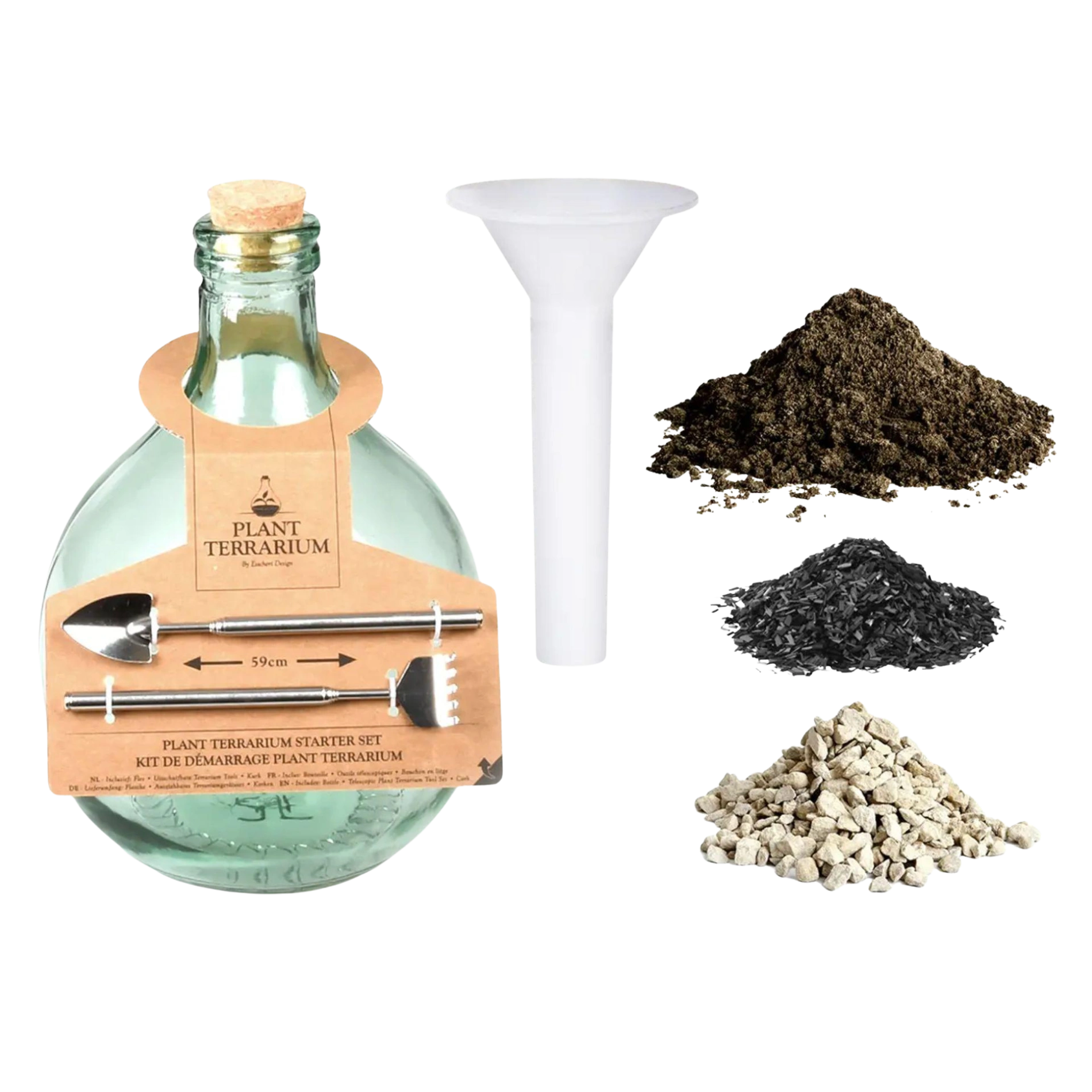 DIY Plant Terrarium Set 5L – Gesloten ecosysteem in giftbox
