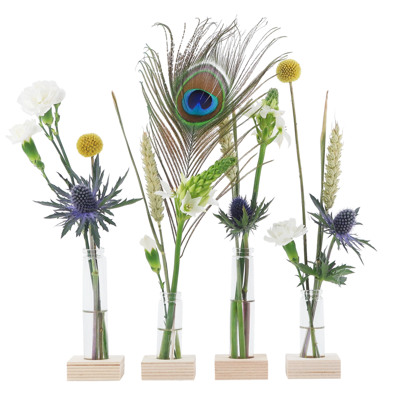 Flower Fest - Brievenbus Bloemen inclusief Vaasjes & Standaard
