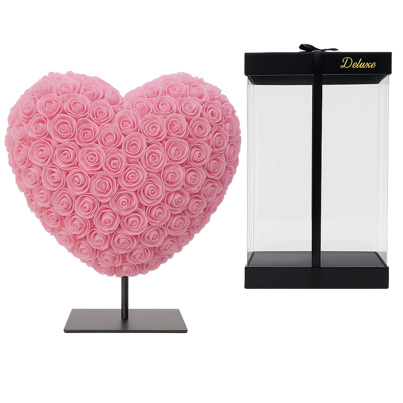 Hart DELUXE op Standaard – Lichtroze Foam