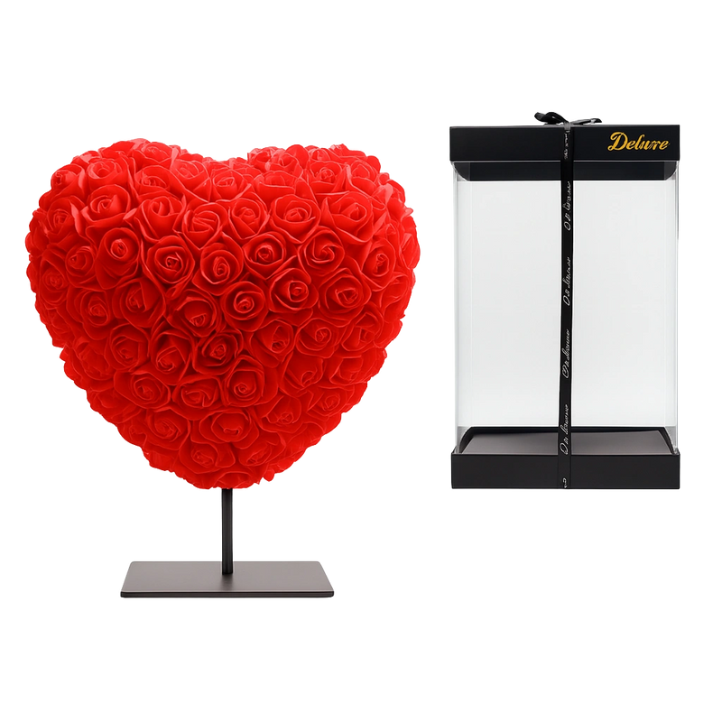 Hart DELUXE op Standaard – Rood Foam