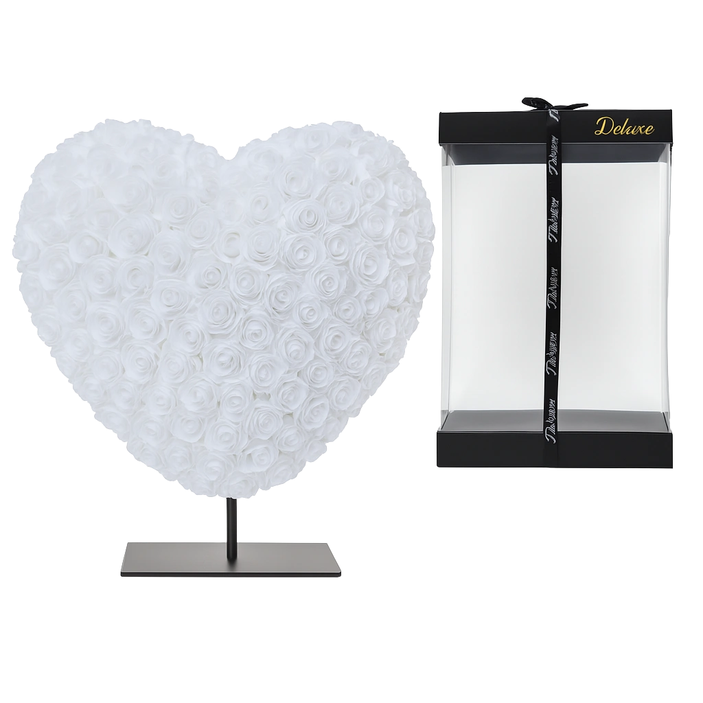 Hart DELUXE op Standaard – Wit Foam