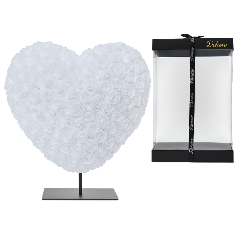 Hart DELUXE op Standaard – Wit Foam