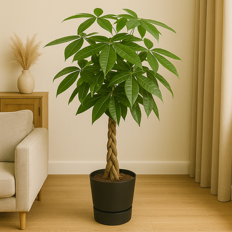 Pachira Aquatica | Elho Greenville Round zwart