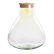 Terrarium fles - Erlenmeyer XL met verlichting in kurk