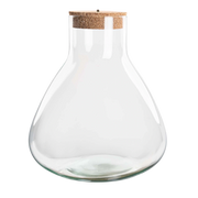 Terrarium fles - Erlenmeyer XL met verlichting in kurk