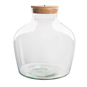 Terrarium fles met kurk - Fat Joe met led kurk