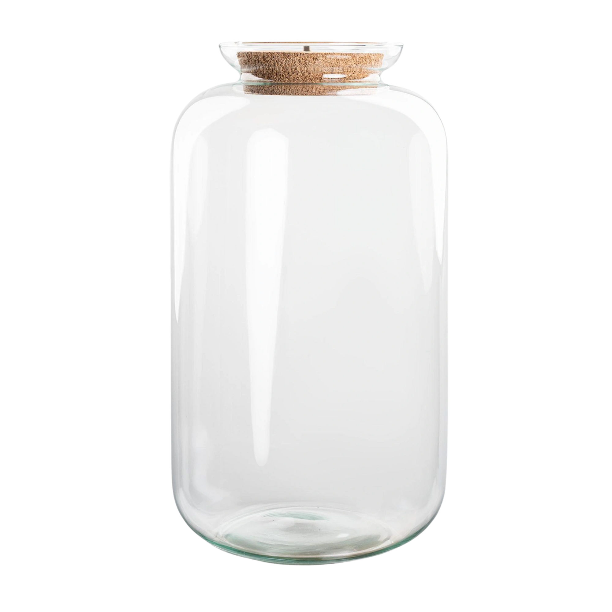 Terrarium fles met verlichting in kurk - Sven XL