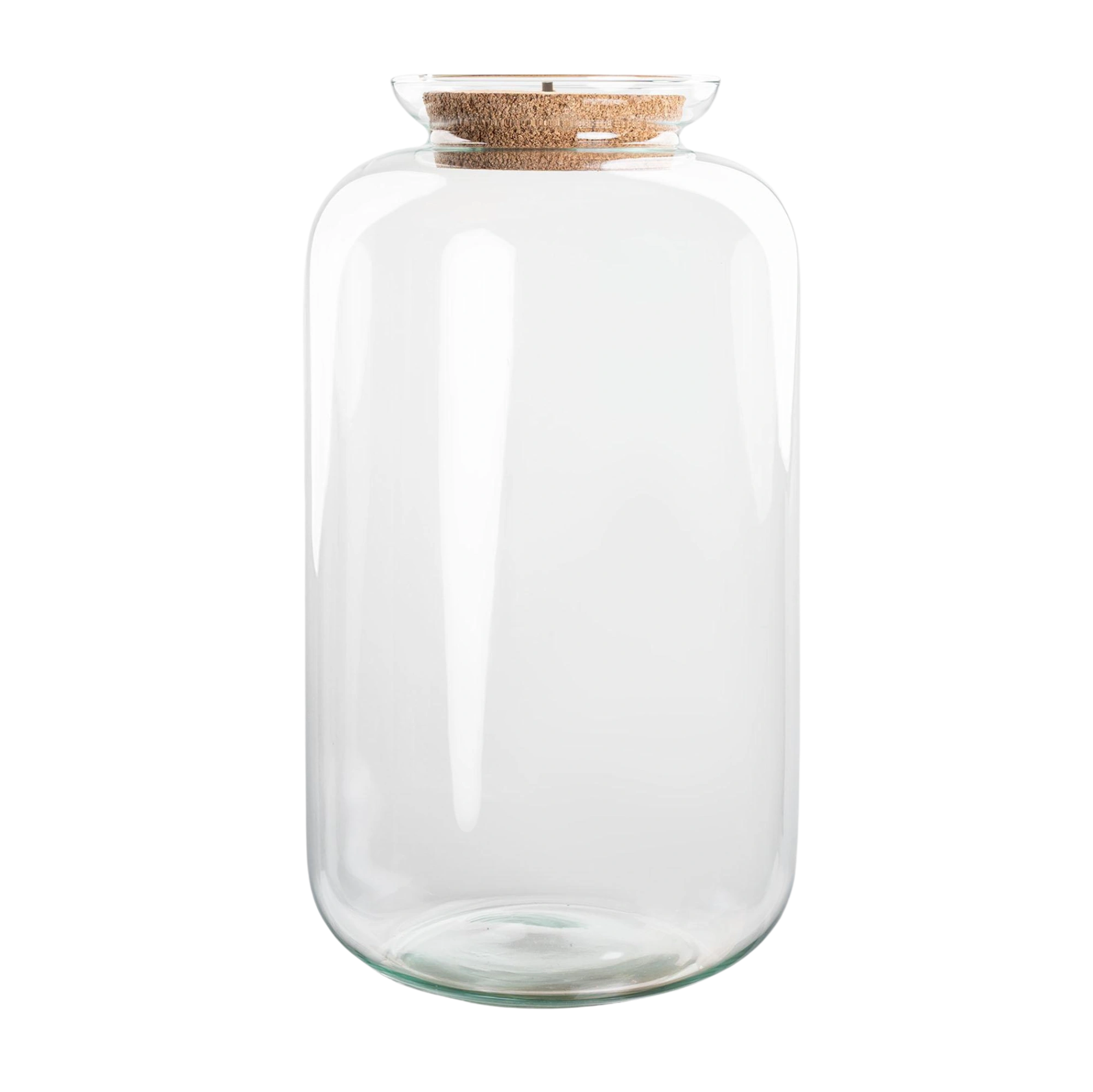 Terrarium fles met verlichting in kurk - Sven XL