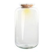 Terrarium fles met verlichting in kurk - Sven XL