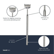 Telescopische Hark RVS - Terrarium Tool Everspring