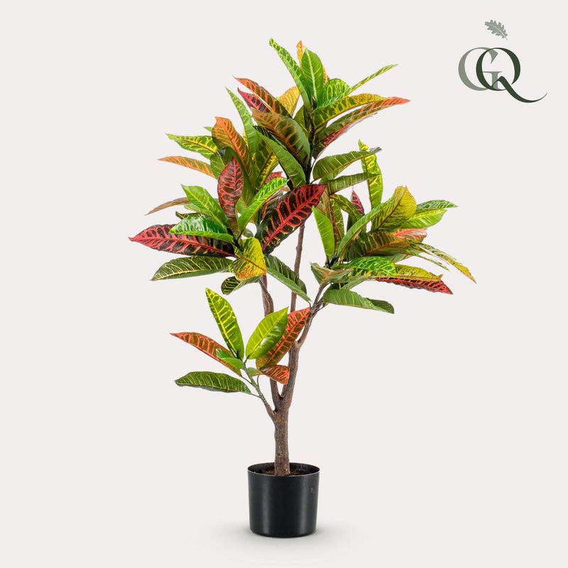 Croton Codiaeum Kunstplant (Wonderstruik)