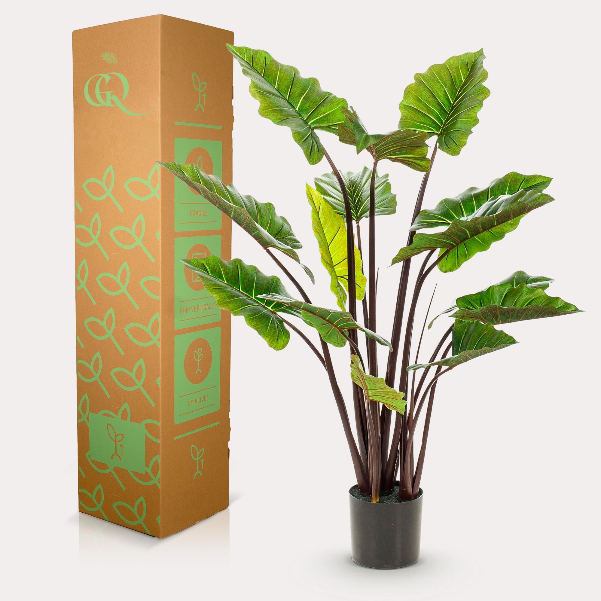 Colocasia Pink China Kunstplant (Olifantsoor)