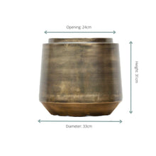 Pot Indigo Vintage Gold