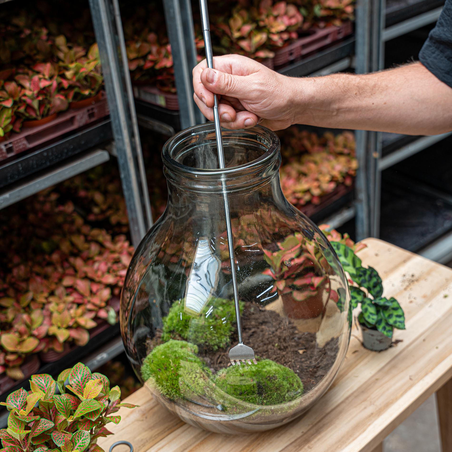 Telescopische Hark RVS - Terrarium Tool