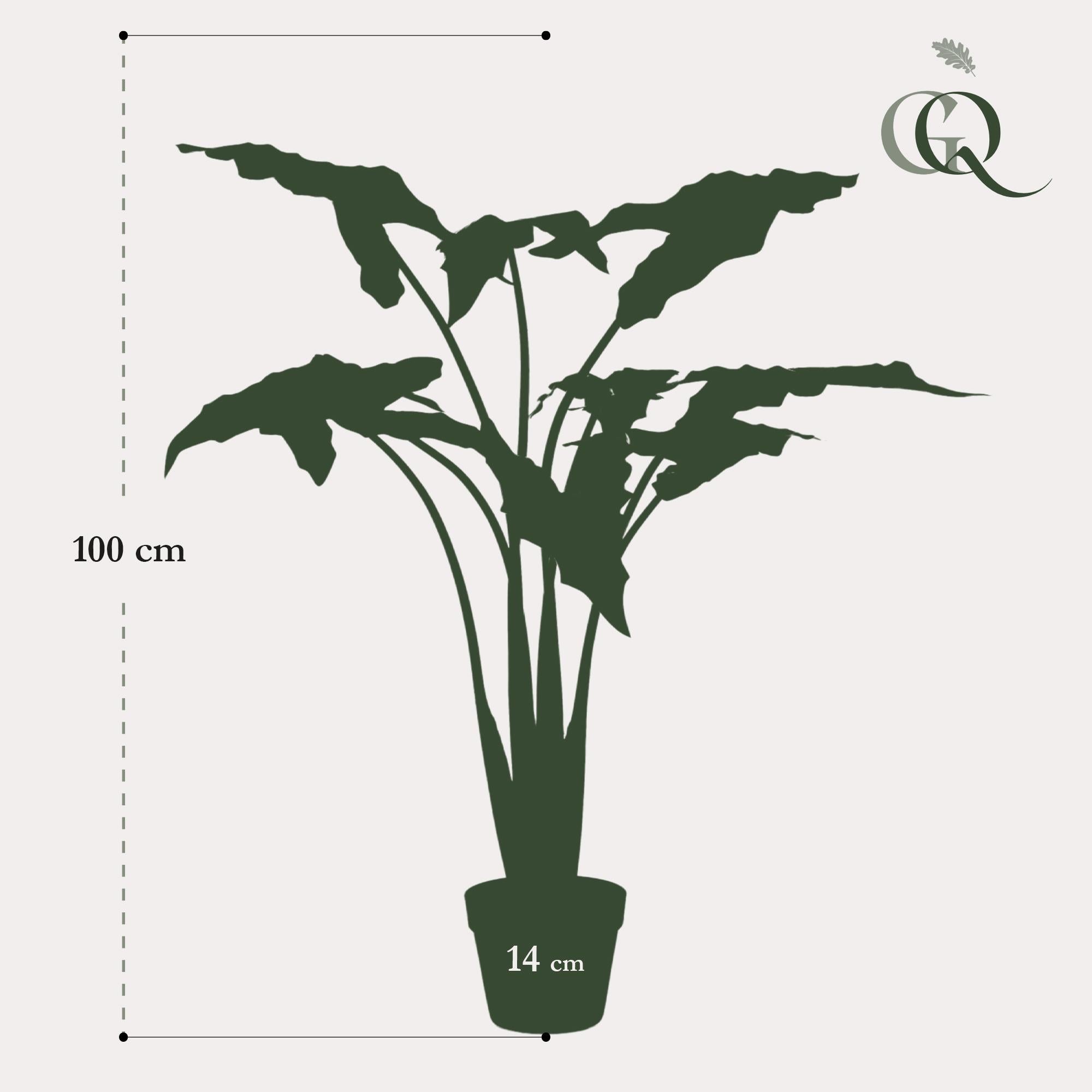 Alocasia Frydek Kunstplant (Olifantsoor)