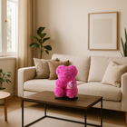 Beer DELUXE op Standaard – Fuchsia Foam met Boeket