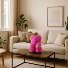 Beer DELUXE op Standaard – Fuchsia Foam met Boeket