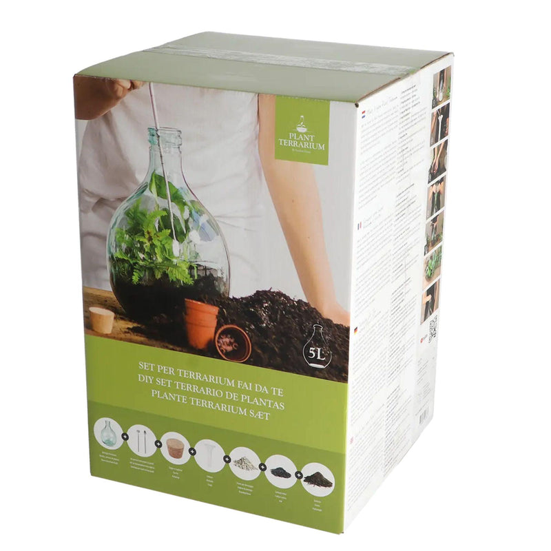 DIY Plant Terrarium Set 5L – Gesloten ecosysteem in giftbox