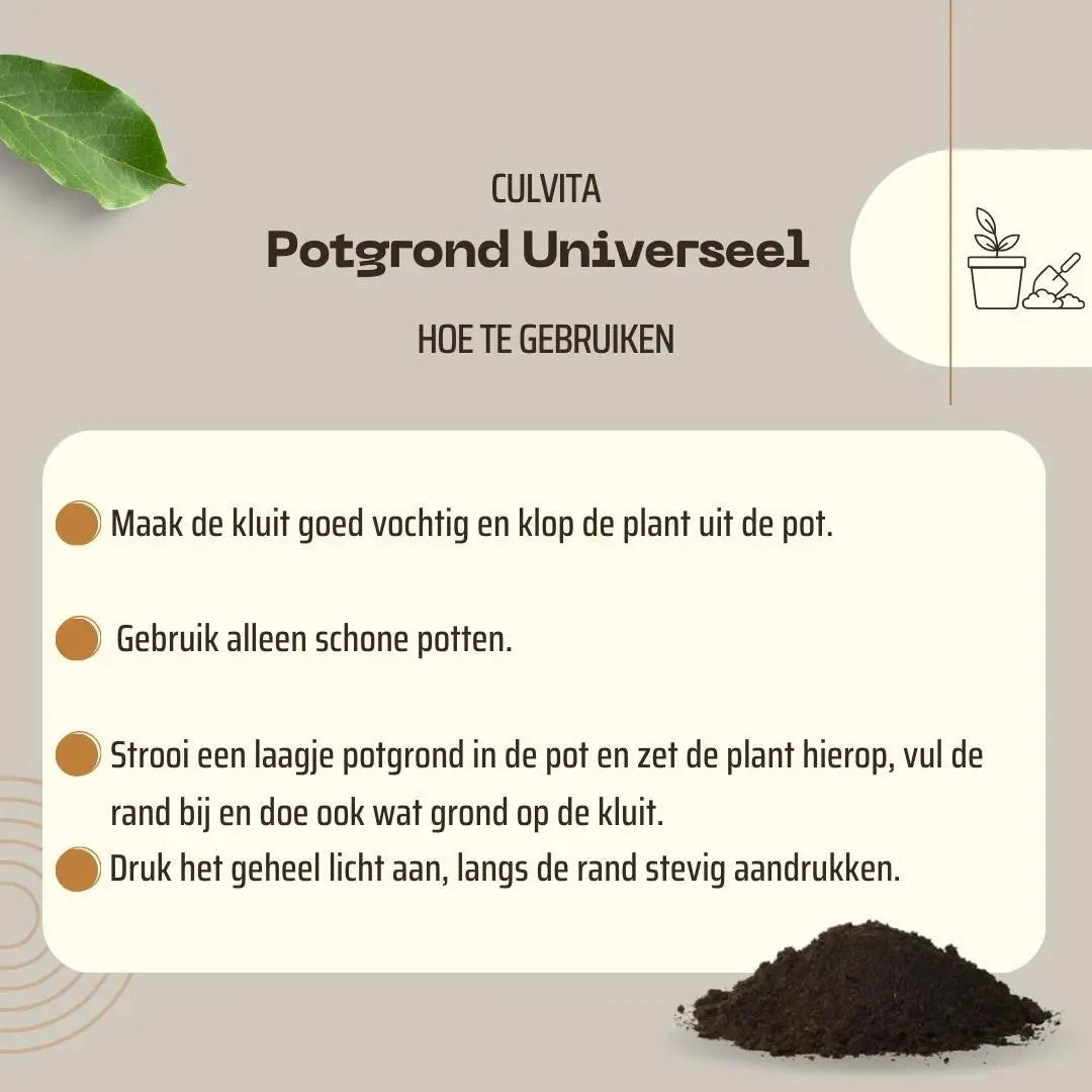 Culvita Universele Potgrond + 2 Maanden Plantenvoeding Everspring