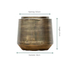 Pot Indigo Vintage Gold